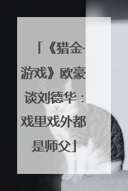 《猎金·游戏》欧豪谈刘德华：戏里戏外都是师父