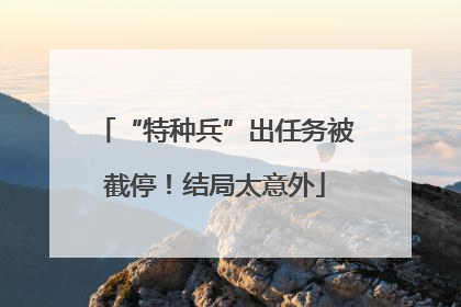 “特种兵”出任务被截停！结局太意外