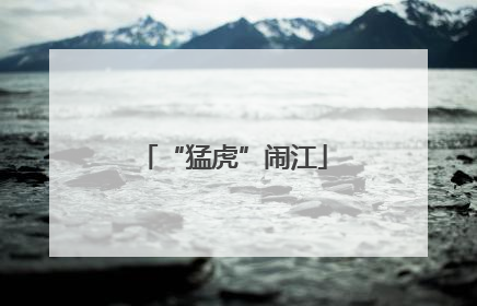 “猛虎”闹江