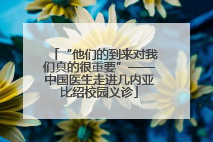 “他们的到来对我们真的很重要”——中国医生走进几内亚比绍校园义诊