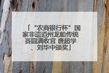 “农商银行杯”国家非遗道州龙船传统赛圆满收官 唐超学、刘华中颁奖