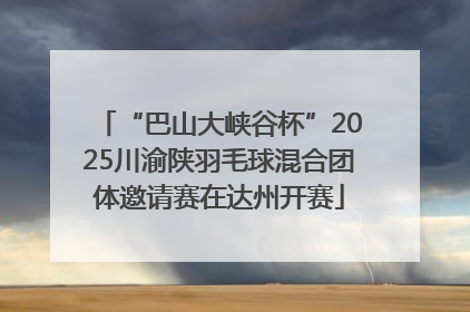 “巴山大峡谷杯”2025川渝陕羽毛球混合团体邀请赛在达州开赛
