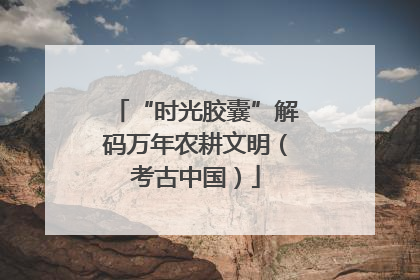 “时光胶囊”解码万年农耕文明（考古中国）