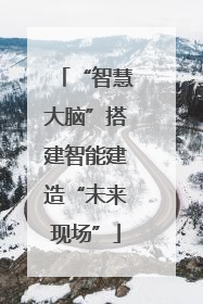“智慧大脑”搭建智能建造“未来现场”
