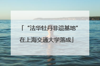 “法华牡丹非遗基地”在上海交通大学落成