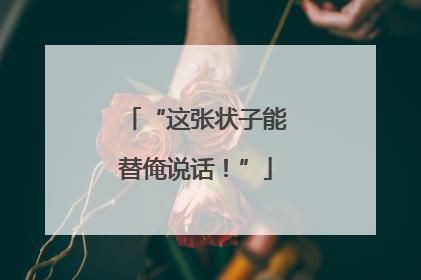 “这张状子能替俺说话！”