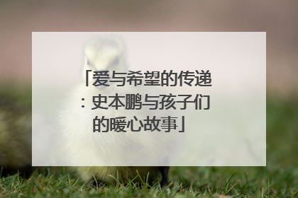 爱与希望的传递：史本鹏与孩子们的暖心故事