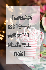 益阳高新区新增一家省级大学生创业指导工作室