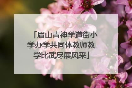 眉山青神学道街小学办学共同体教师教学比武尽展风采