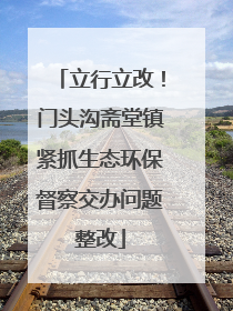 立行立改！门头沟斋堂镇紧抓生态环保督察交办问题整改
