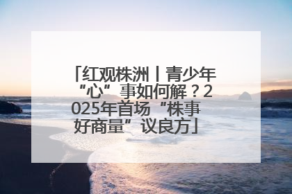 红观株洲丨青少年“心”事如何解？2025年首场“株事好商量”议良方