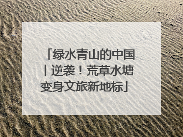 绿水青山的中国丨逆袭！荒草水塘变身文旅新地标