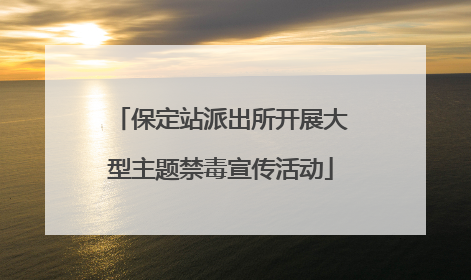 保定站派出所开展大型主题禁毒宣传活动