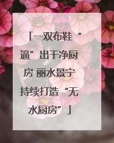 一双布鞋“逼”出干净厨房 丽水景宁持续打造“无水厨房”