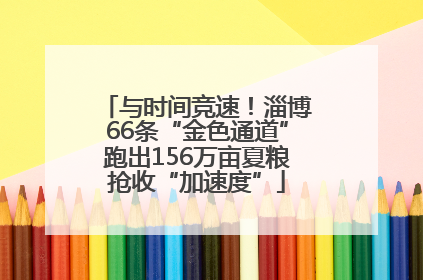 与时间竞速！淄博66条“金色通道”跑出156万亩夏粮抢收“加速度”