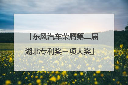 东风汽车荣膺第二届湖北专利奖三项大奖