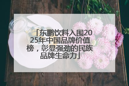 东鹏饮料入围2025年中国品牌价值榜，彰显强劲的民族品牌生命力