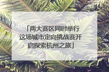 两大赛区同时举行 这场城市定向挑战赛开启探索杭州之旅