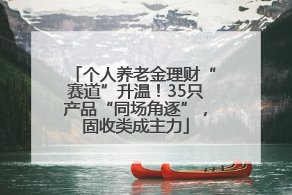 个人养老金理财“赛道”升温！35只产品“同场角逐”，固收类成主力