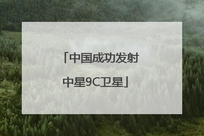 中国成功发射中星9C卫星