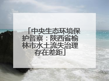 中央生态环境保护督察：陕西省榆林市水土流失治理存在差距