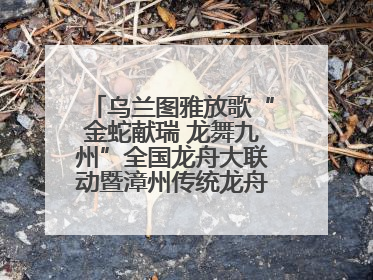 乌兰图雅放歌“金蛇献瑞 龙舞九州”全国龙舟大联动暨漳州传统龙舟邀请赛开幕式