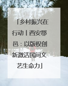 乡村振兴在行动丨西安鄠邑：以版权创新激活民间文艺生命力