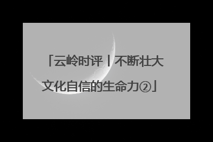 云岭时评丨不断壮大文化自信的生命力②
