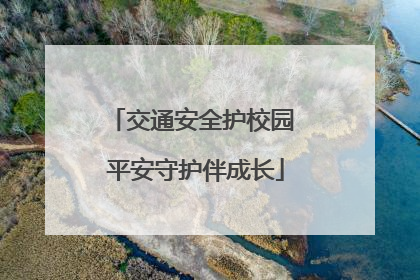 交通安全护校园 平安守护伴成长