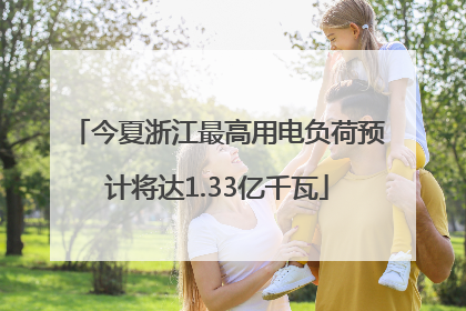 今夏浙江最高用电负荷预计将达1.33亿千瓦