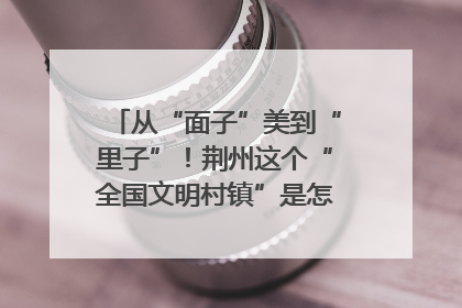从“面子”美到“里子”！荆州这个“全国文明村镇”是怎样炼成的？