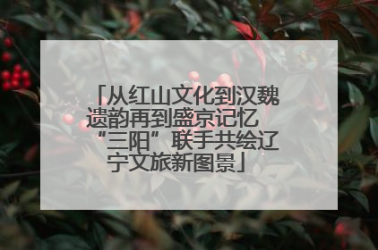 从红山文化到汉魏遗韵再到盛京记忆 “三阳”联手共绘辽宁文旅新图景