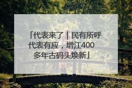 代表来了｜民有所呼代表有应，增江400多年古码头焕新