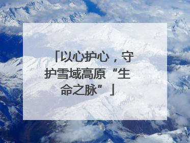 以心护心，守护雪域高原“生命之脉”