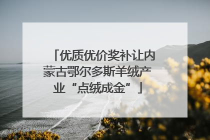 优质优价奖补让内蒙古鄂尔多斯羊绒产业“点绒成金”