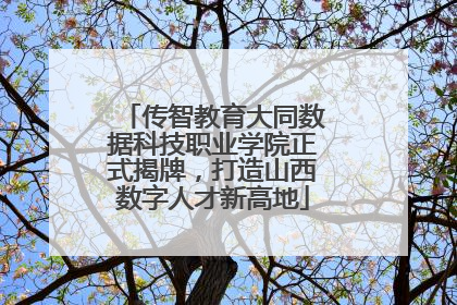 传智教育大同数据科技职业学院正式揭牌，打造山西数字人才新高地