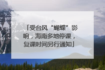 受台风“蝴蝶”影响，海南多地停课，复课时间另行通知