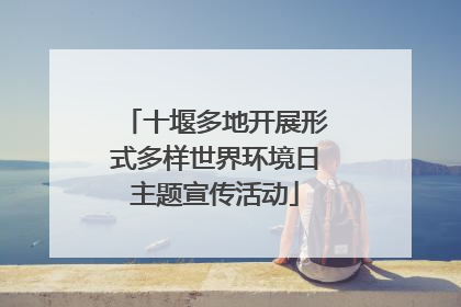 十堰多地开展形式多样世界环境日主题宣传活动