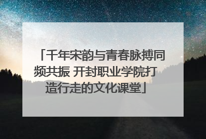 千年宋韵与青春脉搏同频共振 开封职业学院打造行走的文化课堂