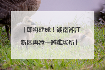 即将建成！湖南湘江新区再添一避难场所