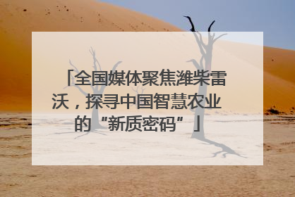 全国媒体聚焦潍柴雷沃，探寻中国智慧农业的“新质密码”