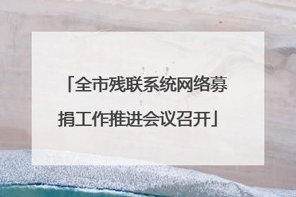 全市残联系统网络募捐工作推进会议召开