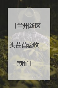 兰州新区头茬苜蓿收割忙