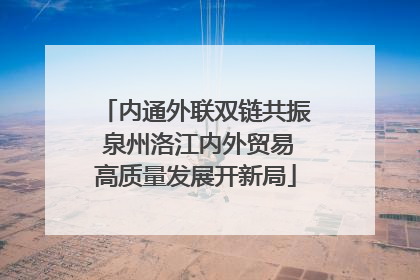 内通外联双链共振 泉州洛江内外贸易高质量发展开新局