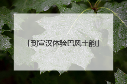 到宣汉体验巴风土韵