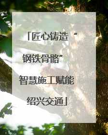 匠心铸造“钢铁骨骼” 智慧施工赋能绍兴交通