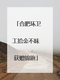 合肥环卫工拾金不昧获赠锦旗
