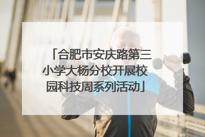 合肥市安庆路第三小学大杨分校开展校园科技周系列活动