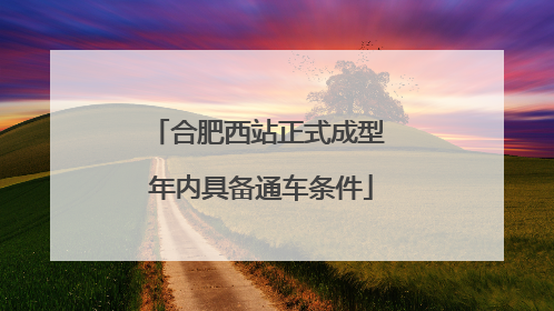 合肥西站正式成型 年内具备通车条件