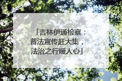 吉林伊通检察：普法宣传赶大集，法治之行暖人心